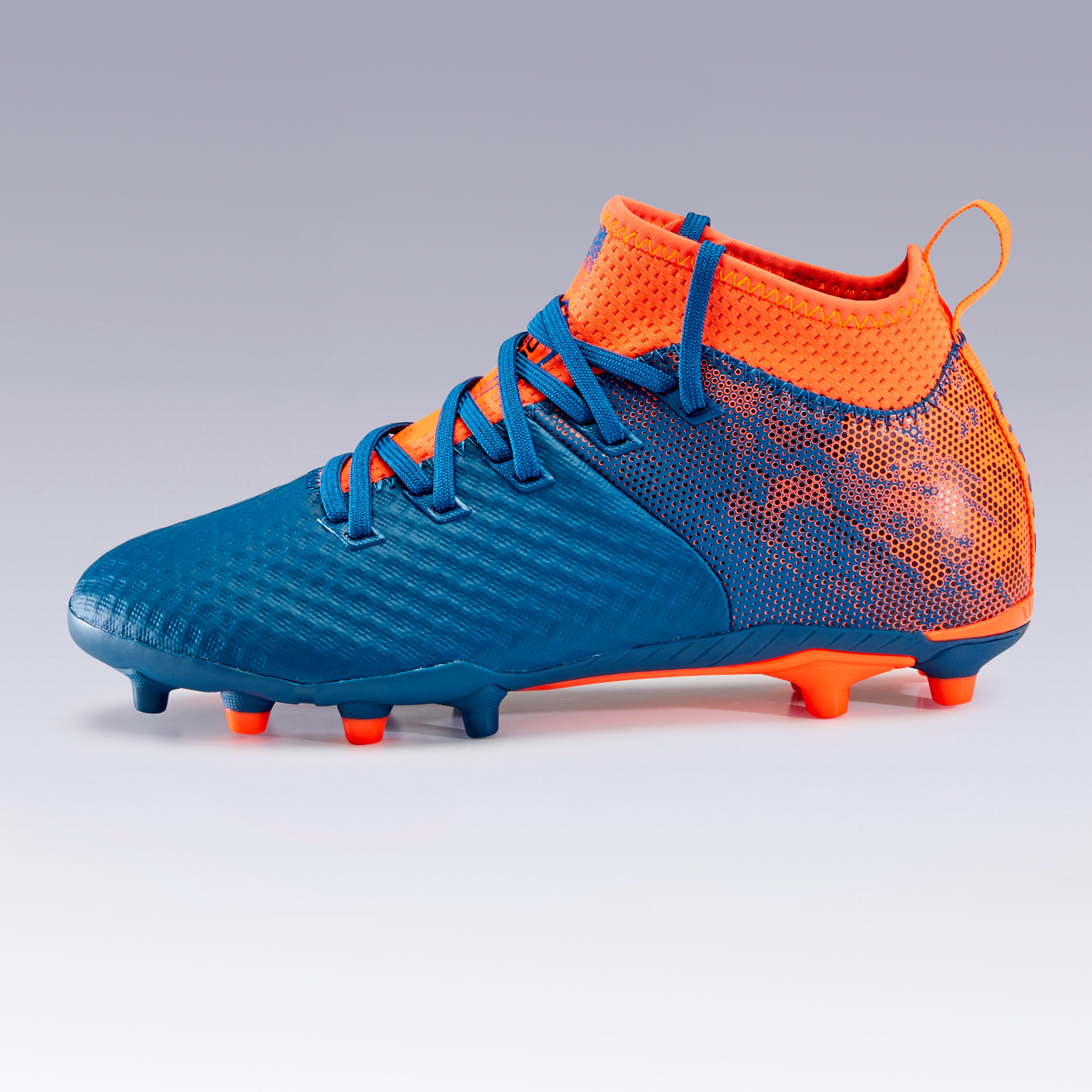 blue and red football boots