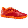 Lace-Up Football Boots Agility 140 HG - Burgundy/Orange