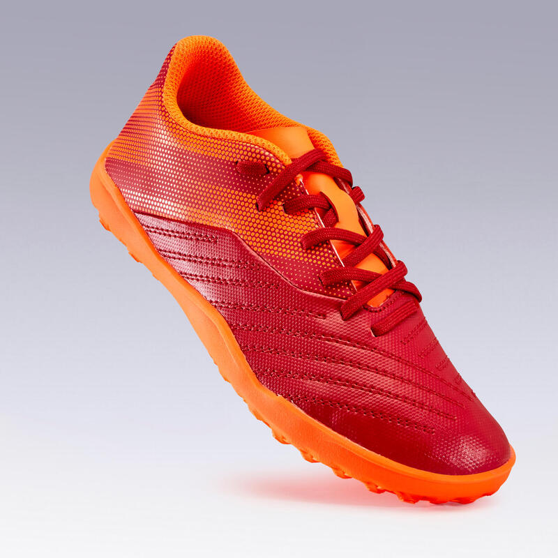 Chaussure de football AGILITY140 HG Lacets Bordeaux Orange