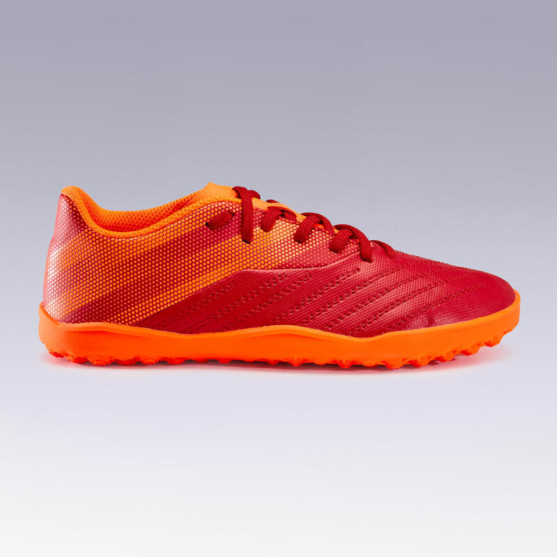 Chaussure de football AGILITY140 HG Lacets Bordeaux Orange