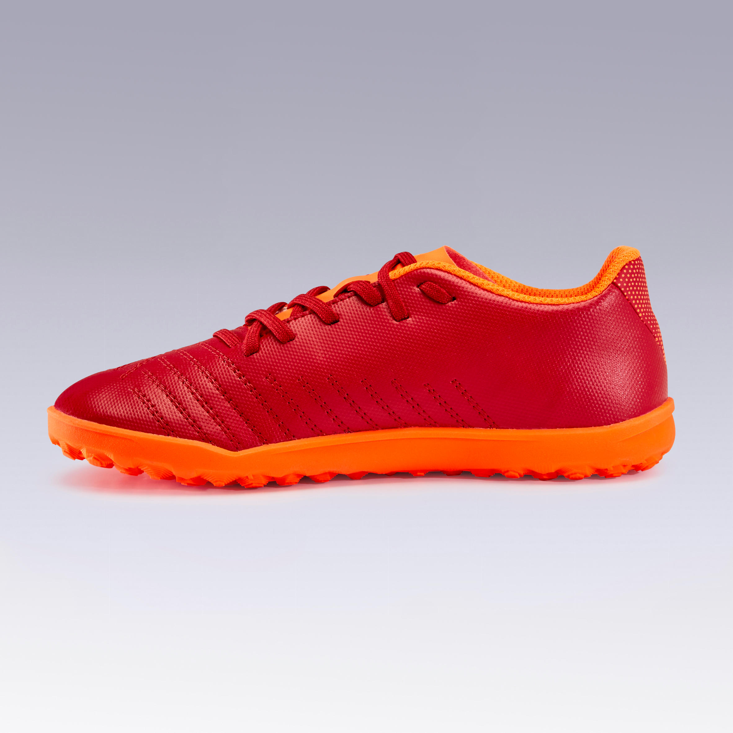 Lace-Up Football Boots Agility 140 HG - Burgundy/Orange 2/11