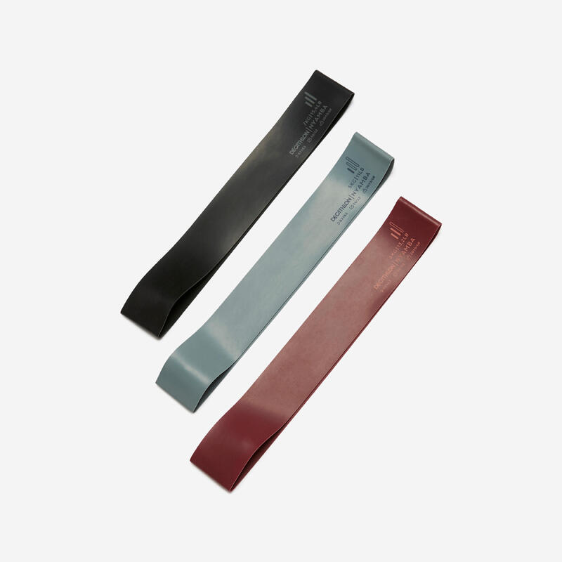 Direnç Bandı Seti - 3 Adet - 5/6/7 Kg - Mavi/Bordo/Siyah