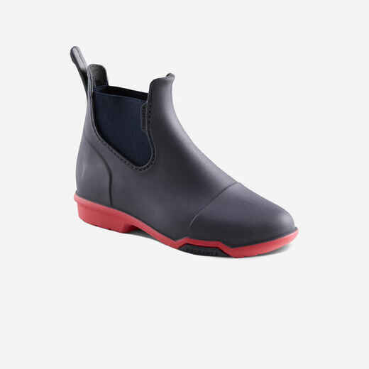 
      Kids' Horse Riding Boots 100 - Navy/Pink
  