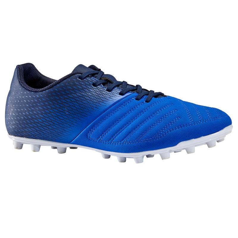 Chaussure de football adulte terrains secs Agility 140 FG adulte bleu