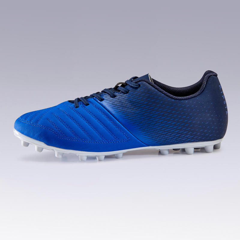 Adult Firm Ground Football Boot Agility 140 Blue Decathlon