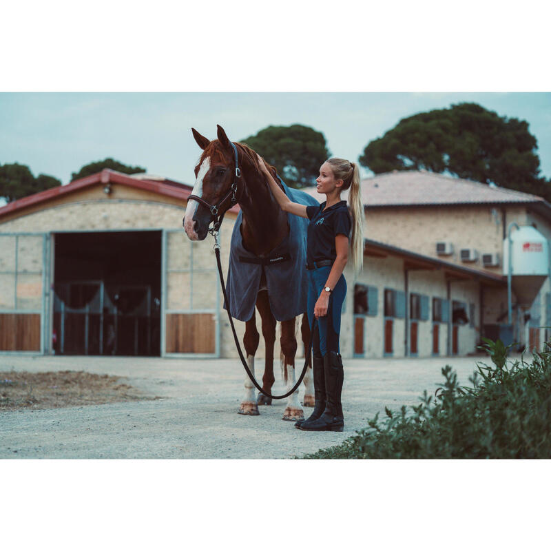 Zweetdeken ruitersport paard en pony grijs