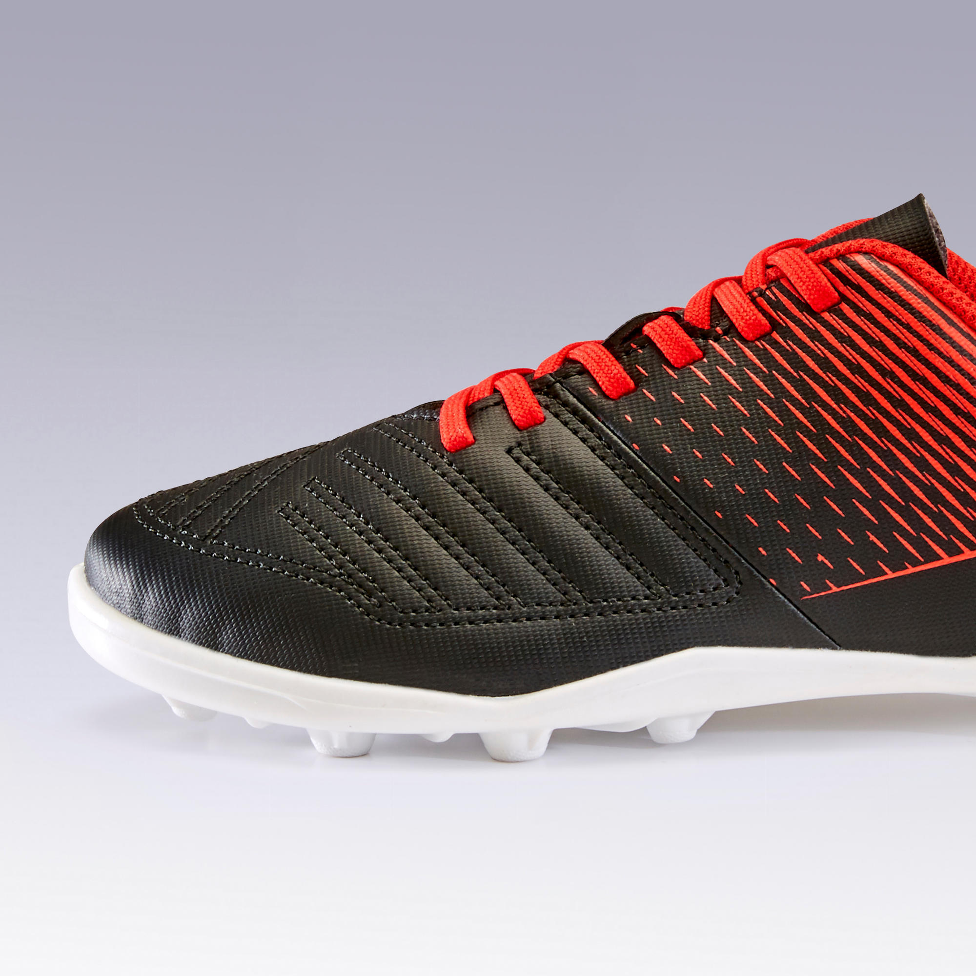 Scarpe calcio bambino AGILITY 100 FG nero rosso