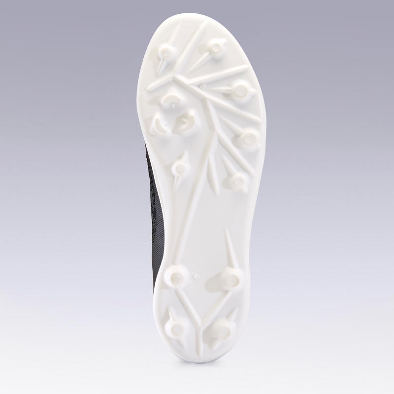 Hard Ground Football Boots Agility 100 HG Black/Red Decathlon