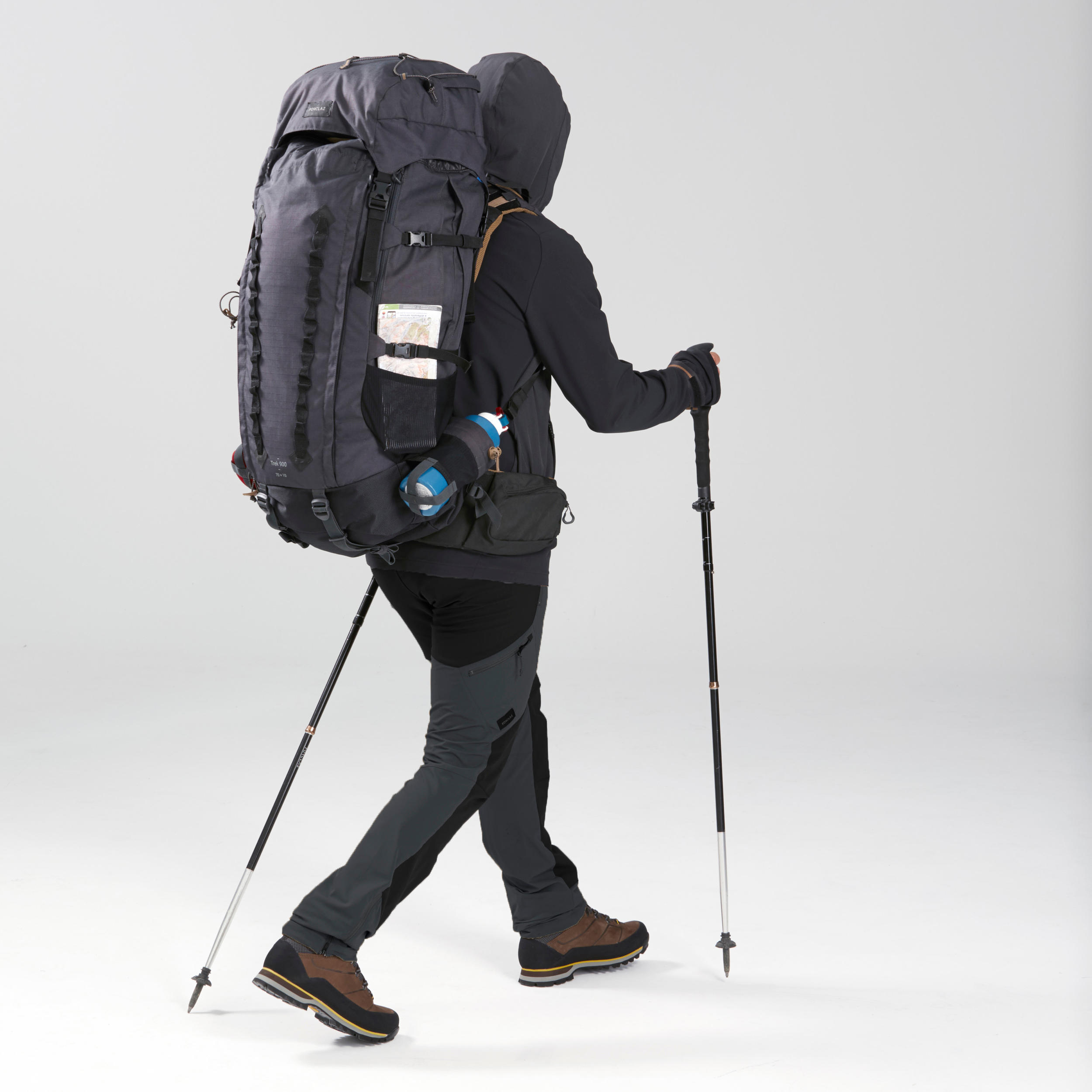 Men’s Softshell Hiking Jacket - MT 900 Black