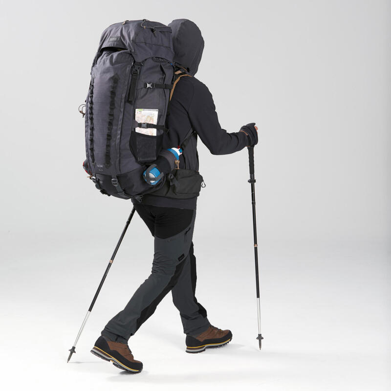 Férfi softshell kabát túrázáshoz MT900 WIND, fekete