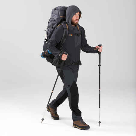 Men's waterproof leather hiking boots - MT900 - Brown
