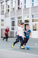 Lopta za futsal Mini - plavo/ljubičasta