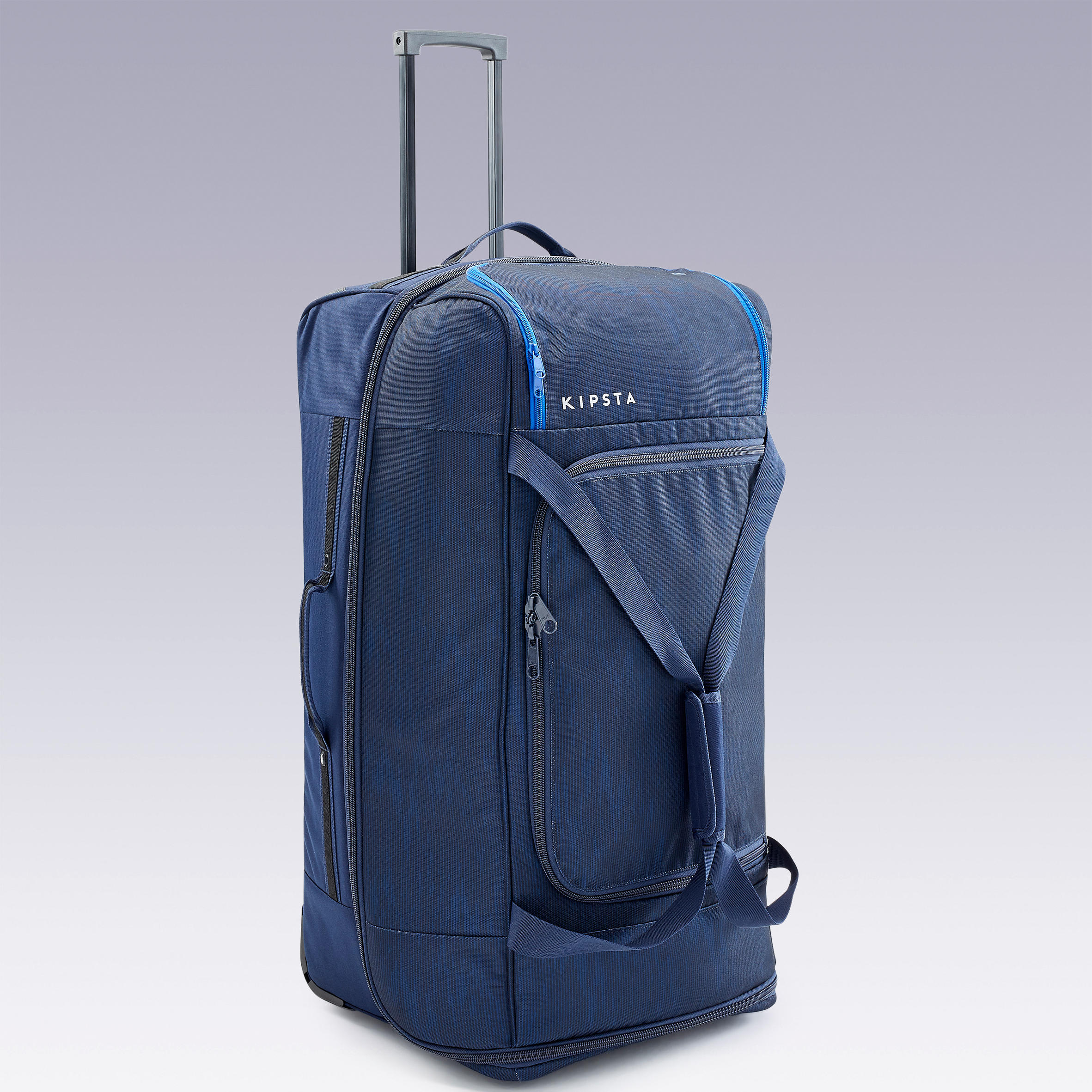 105L Suitcase Essential Blue Decathlon