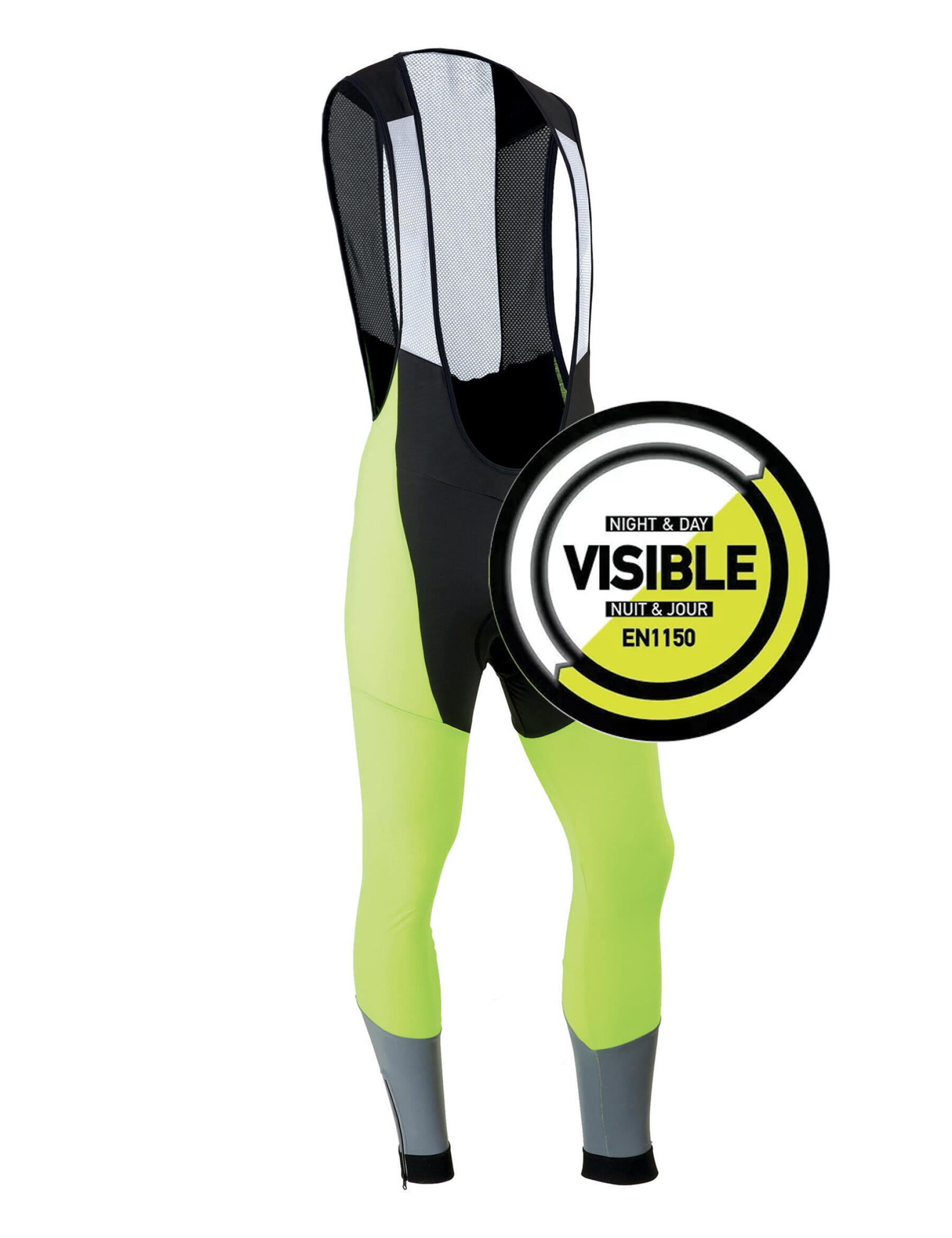 TRIBAN CYCLOTOURISME COLLANT A BRETELLES RC500 VISIBLE