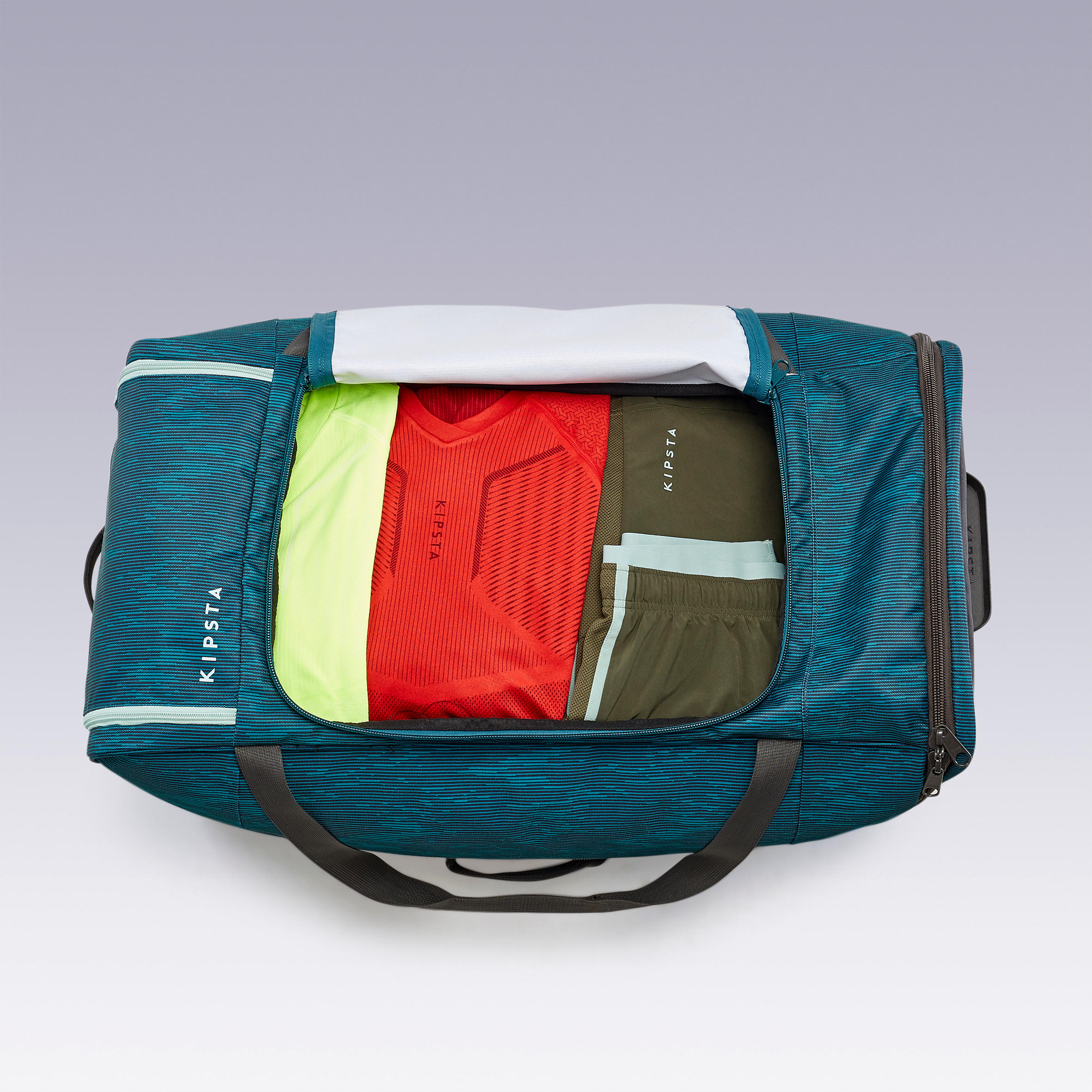 Large 2-wheel travel bag with shoe compartment, Club 500 105L 8/13
