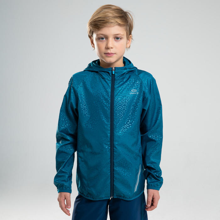 Veste enfant coupe vent d athl tisme Kalenji AT 100 gris Veste enfant coupe vent d athl tisme Kalenji AT 100 gris