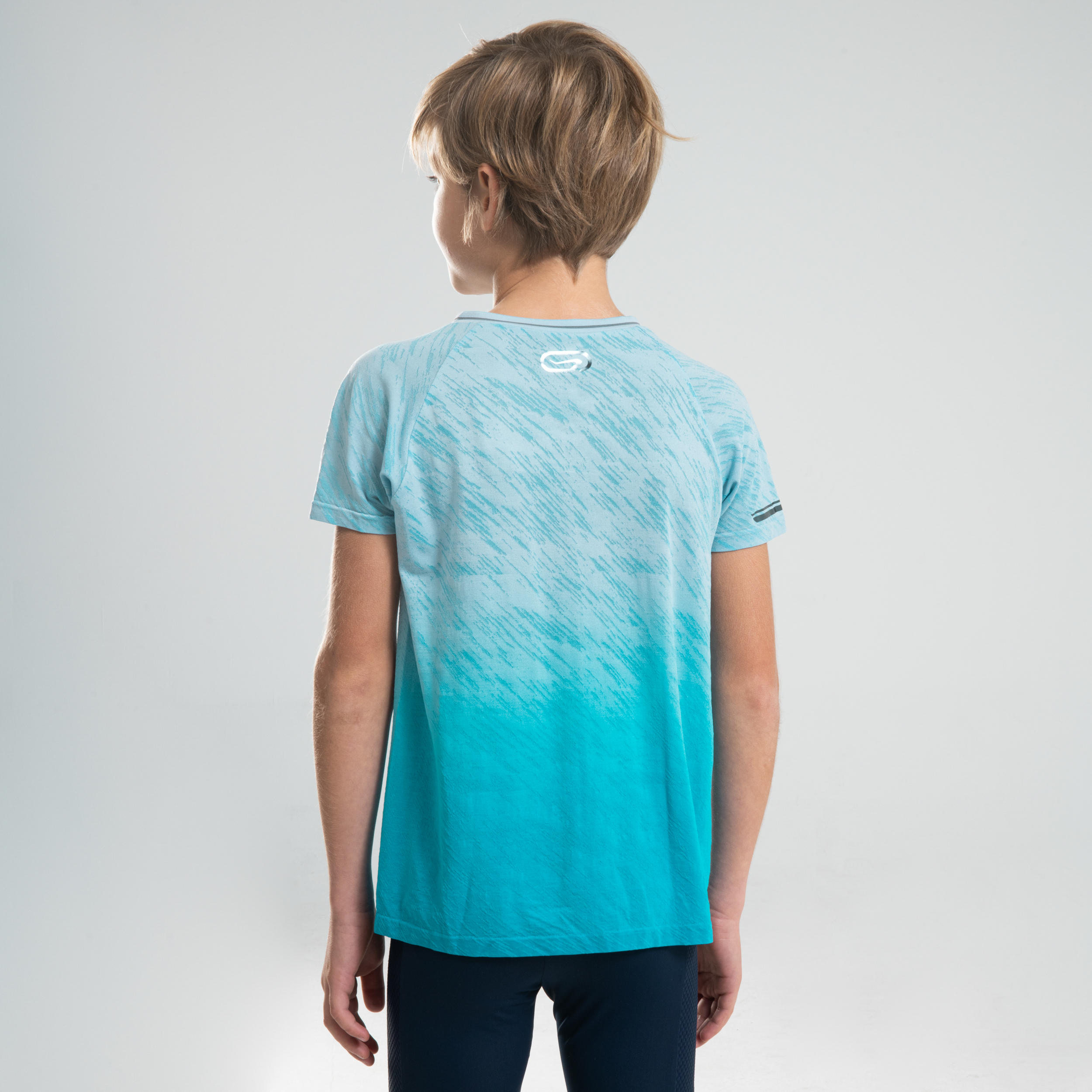 AT 500 KIDS' ATHLETICS T-SHIRT - TURQUOISE 4/10