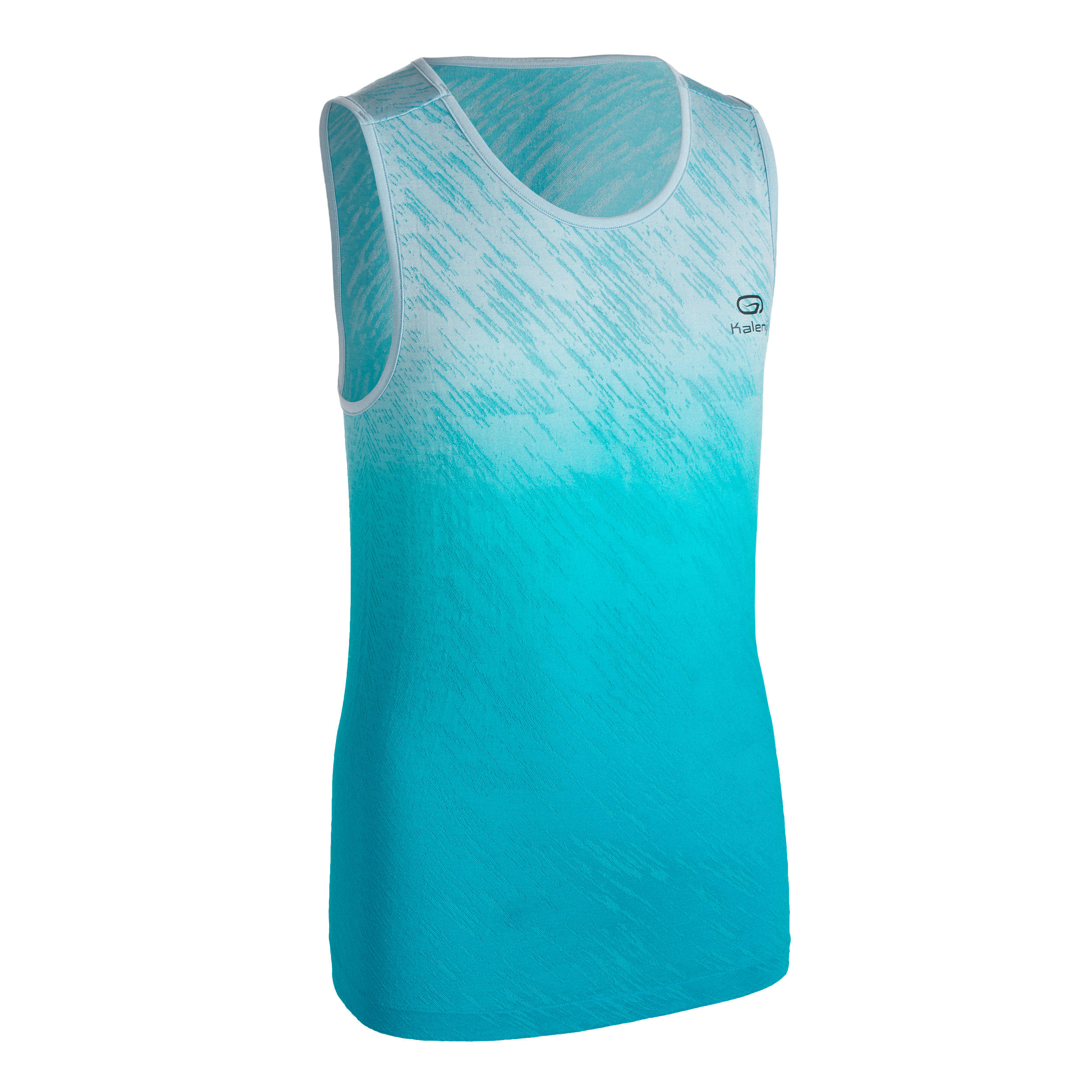 

At 500 Kids' Athletics Tank Top - Turquoise Blue -  By KALENJI | Decathlon