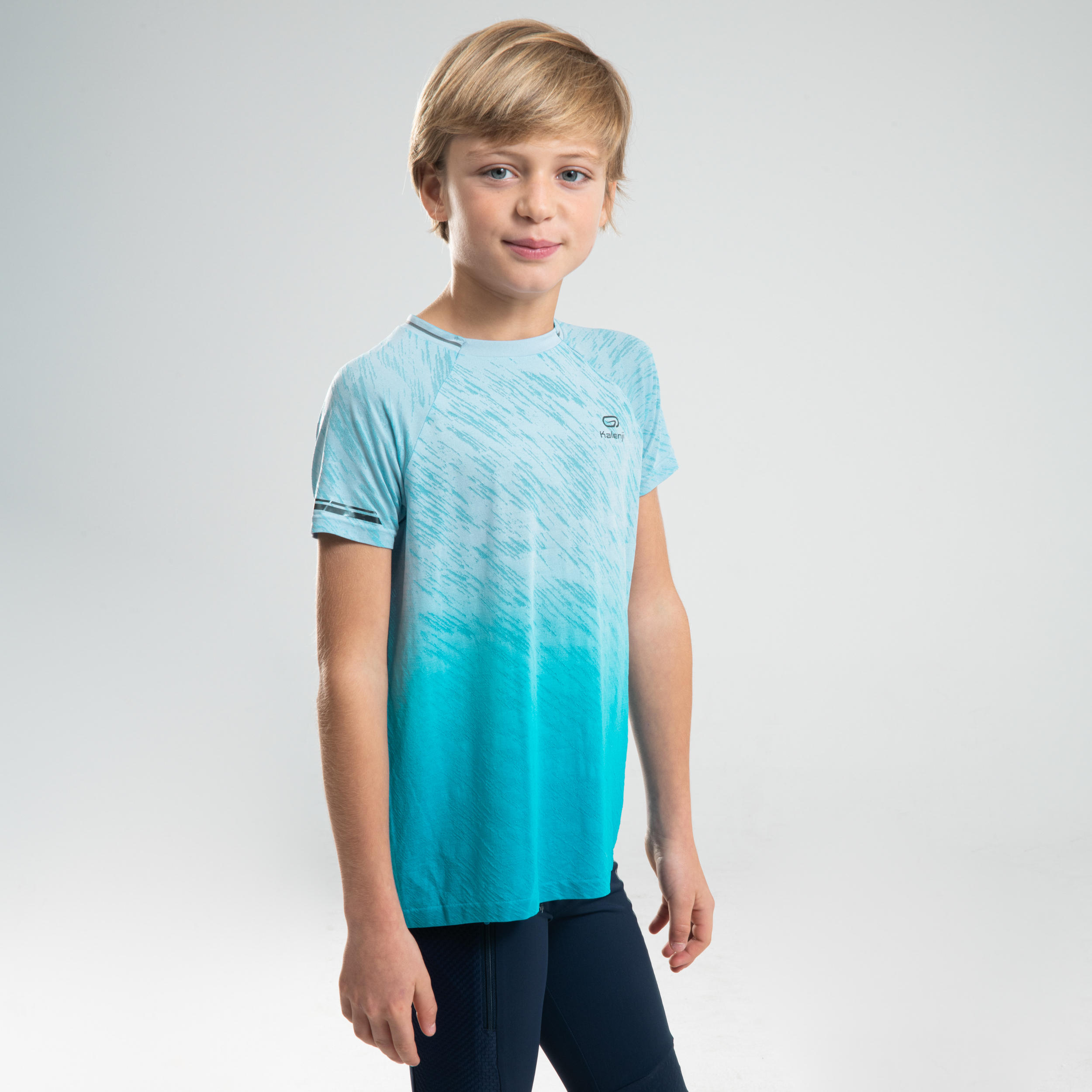 AT 500 KIDS' ATHLETICS T-SHIRT - TURQUOISE 3/10