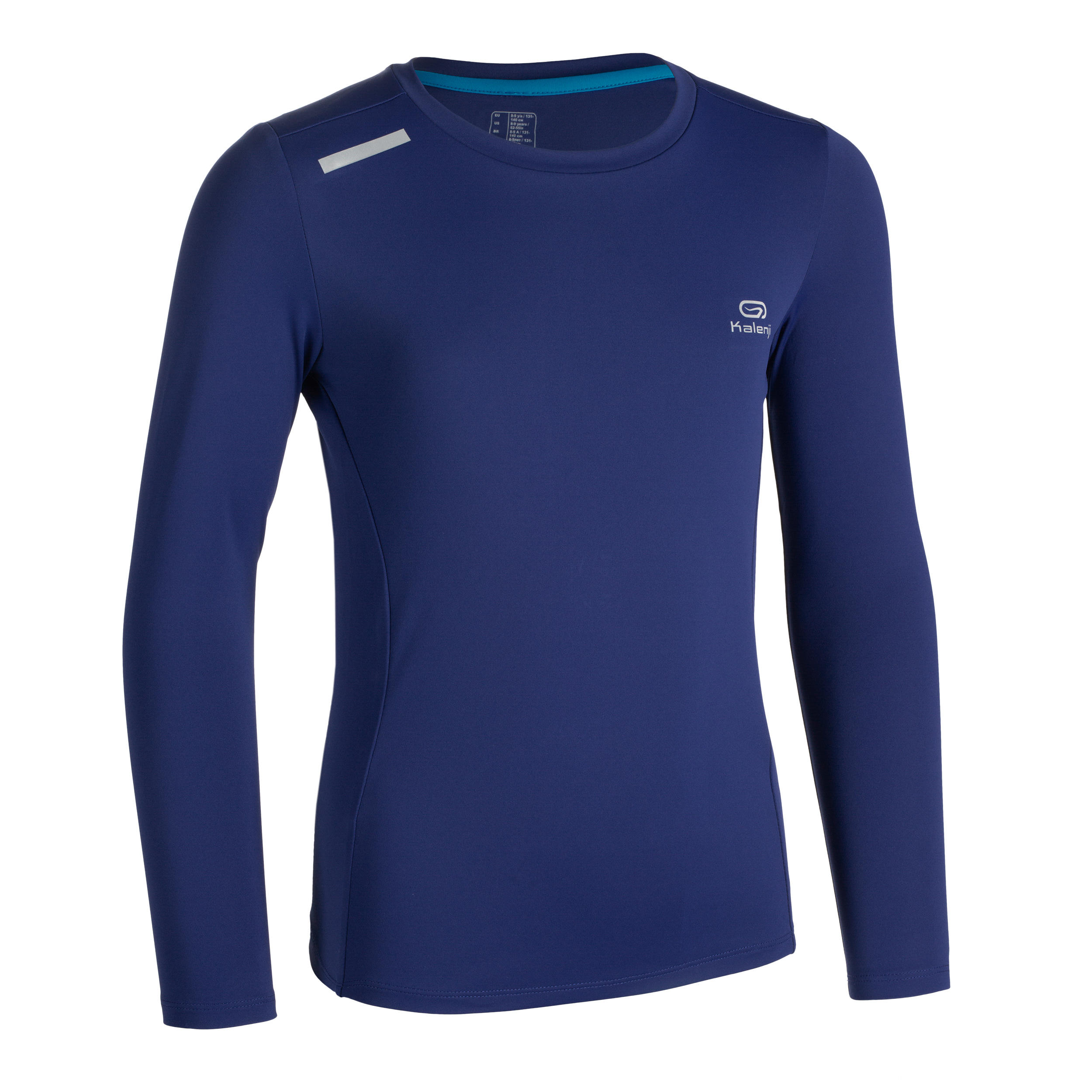 

At 100 Uv Protect Long-Sleeved T-Shirt - Dark Blue -  By KALENJI | Decathlon