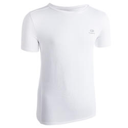 AT 100 KIDS' ATHLETICS T-SHIRT - WHITE