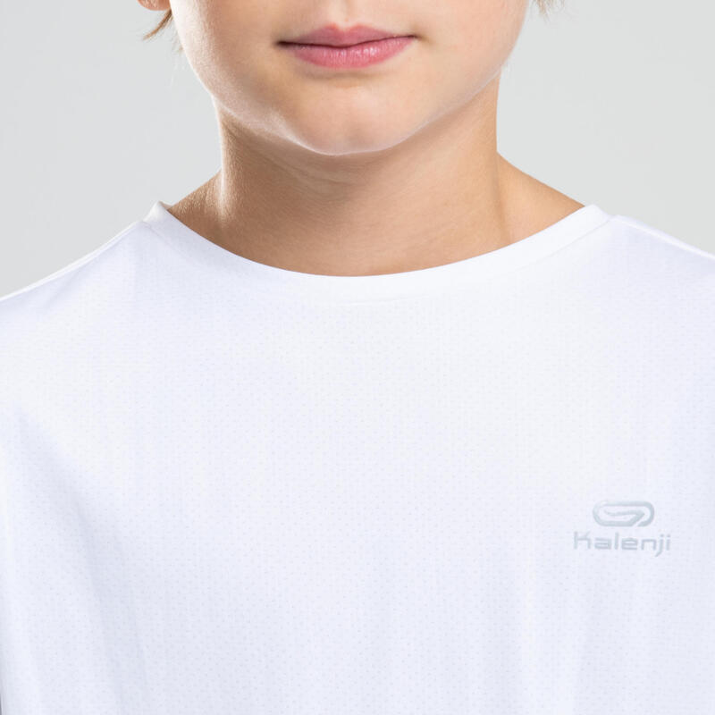 AT 100 KIDS' ATHLETICS T-SHIRT - WHITE