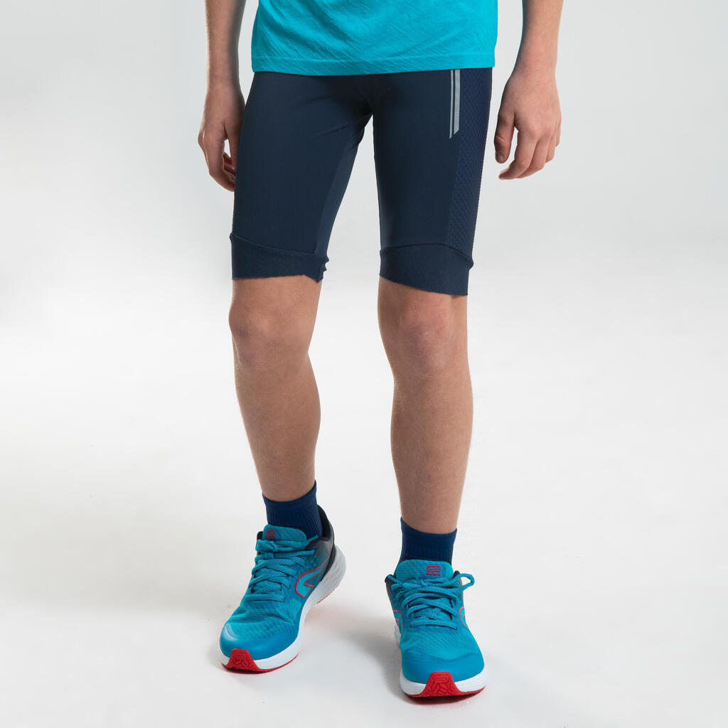 Licra de Running para niños Kalenji correrat 500 azul oscuro