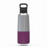 0.8 L stainless steel isothermal water bottle with quick-release cap for hiking 