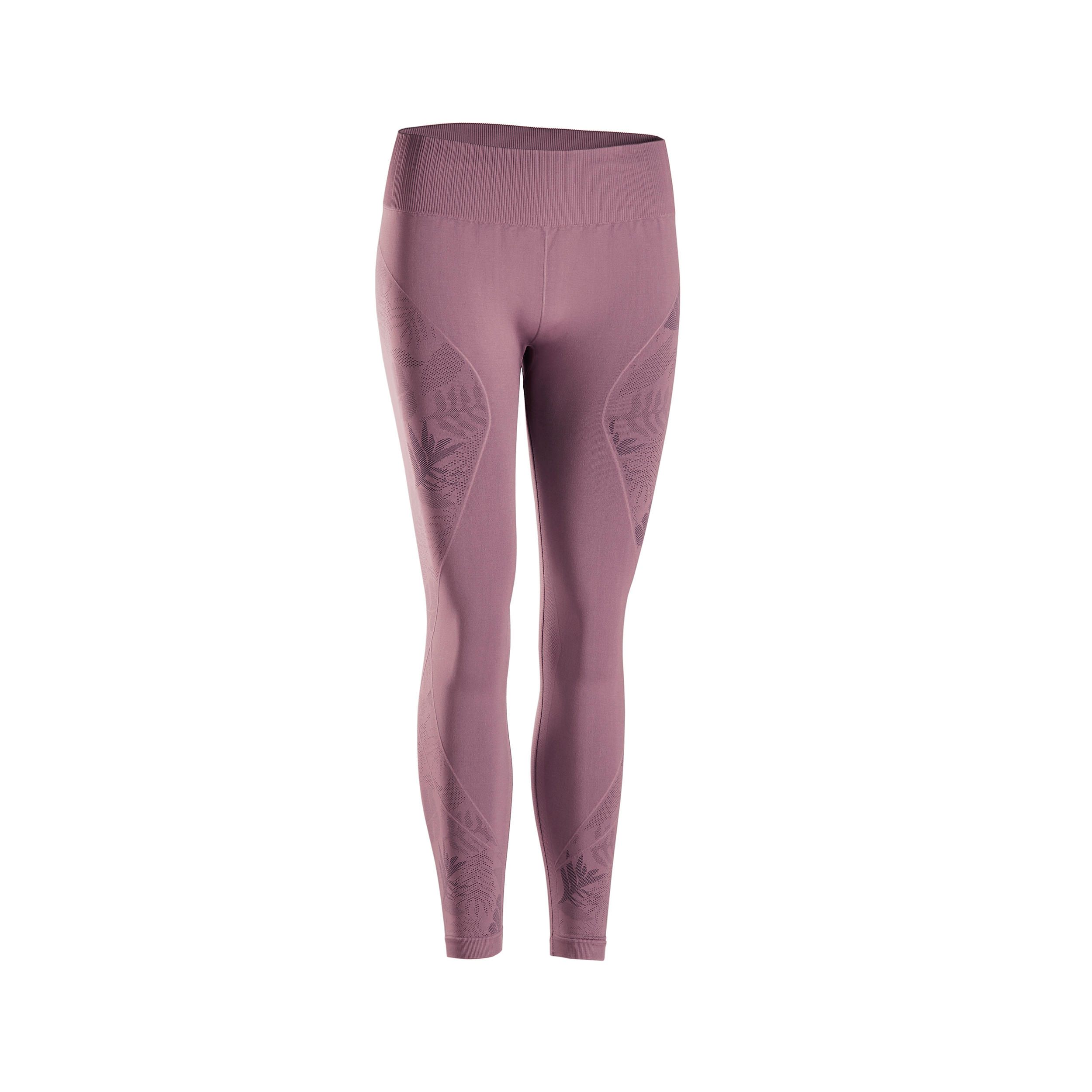 

Seamless 7/8 Yoga Leggings - Burgundy -  By KIMJALY | Decathlon, Red