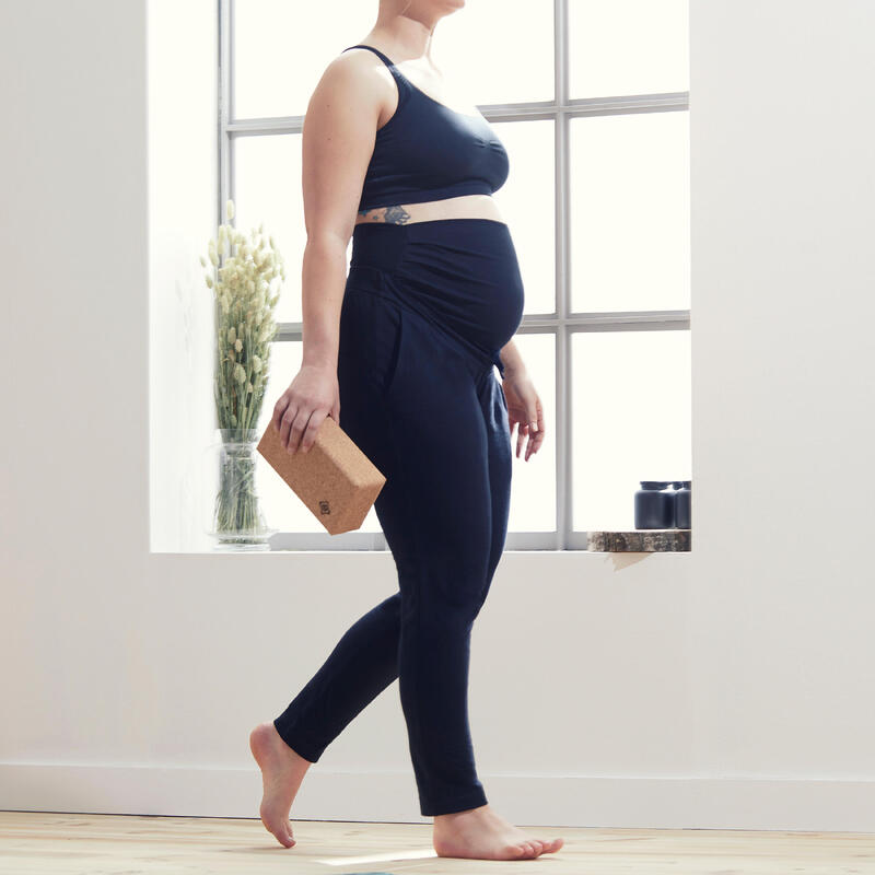 Pantalón yoga premamá embarazada jogger comfort ecofriendly Mujer negro