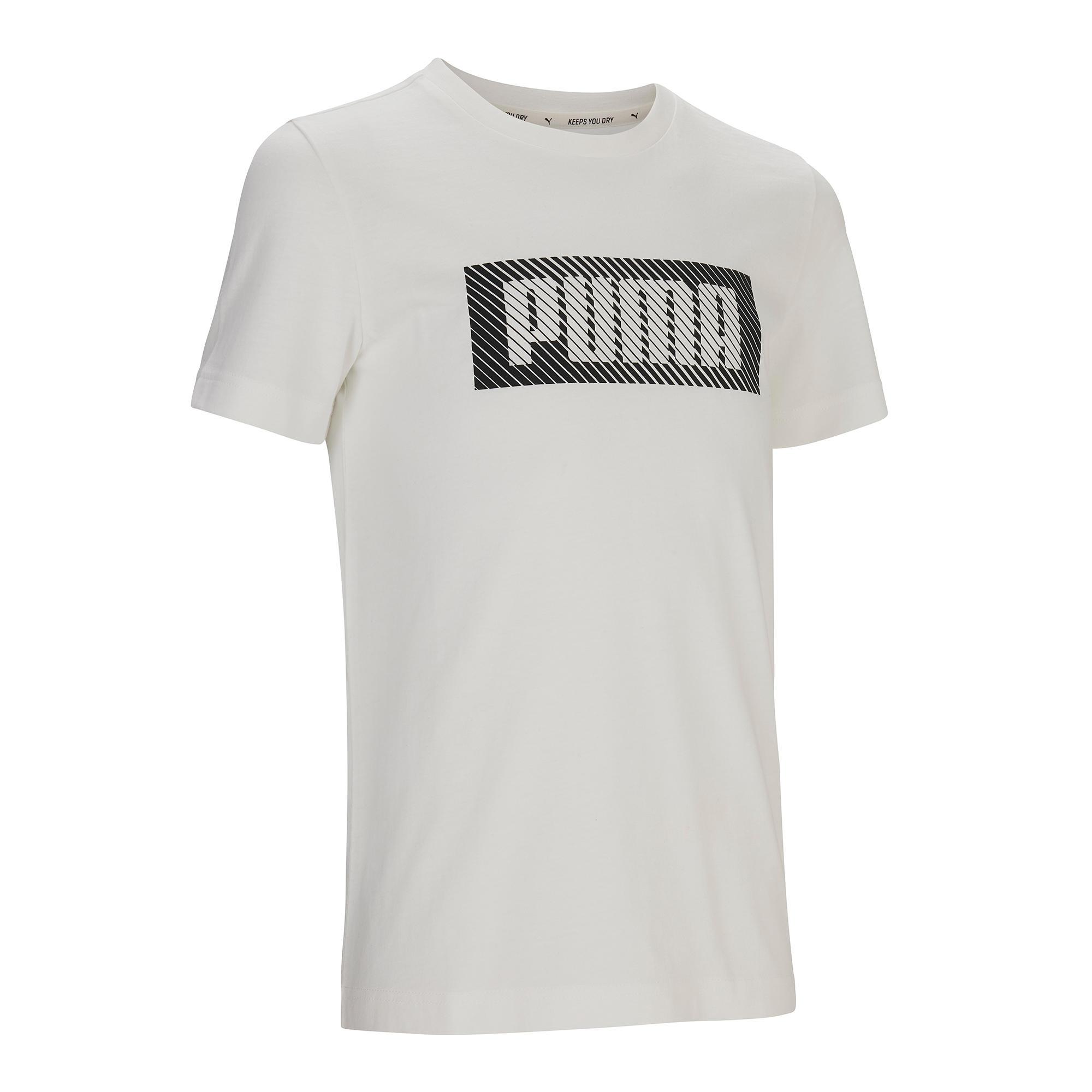 Bavlněné sportovní tričko Puma bílé 1/4