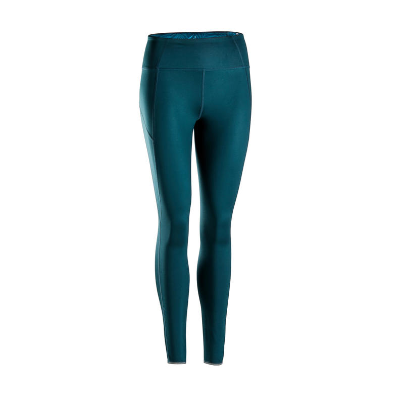 Reversible Dynamic Yoga Leggings Teal