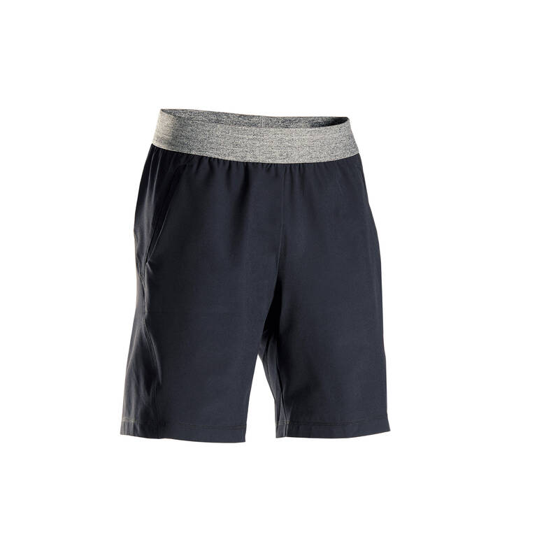 Woven Dynamic Yoga Shorts - Black