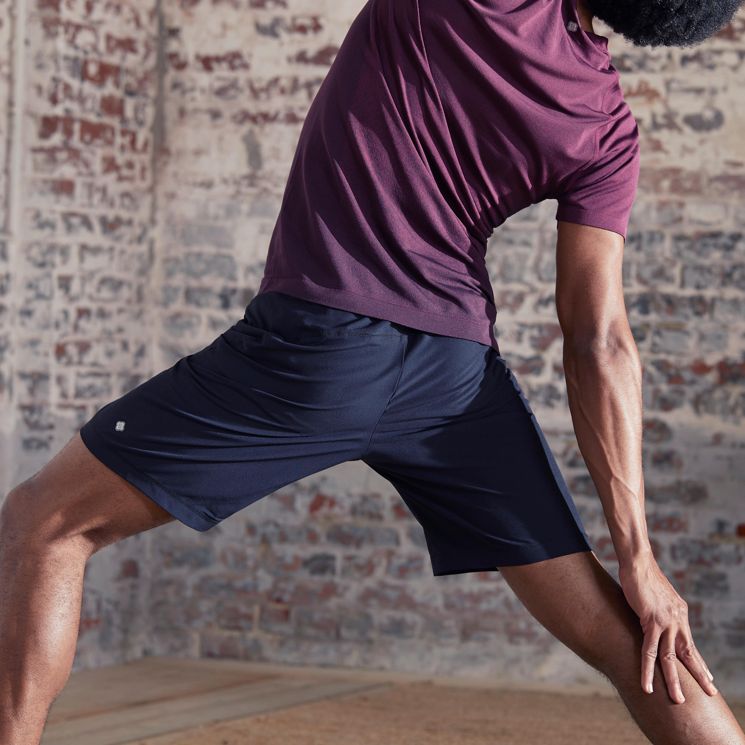 Woven Dynamic Yoga Shorts - Black 