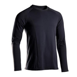 NAADLOOS T-SHIRT MET LANGE MOUWEN VOOR ZACHTE YOGA ZWART