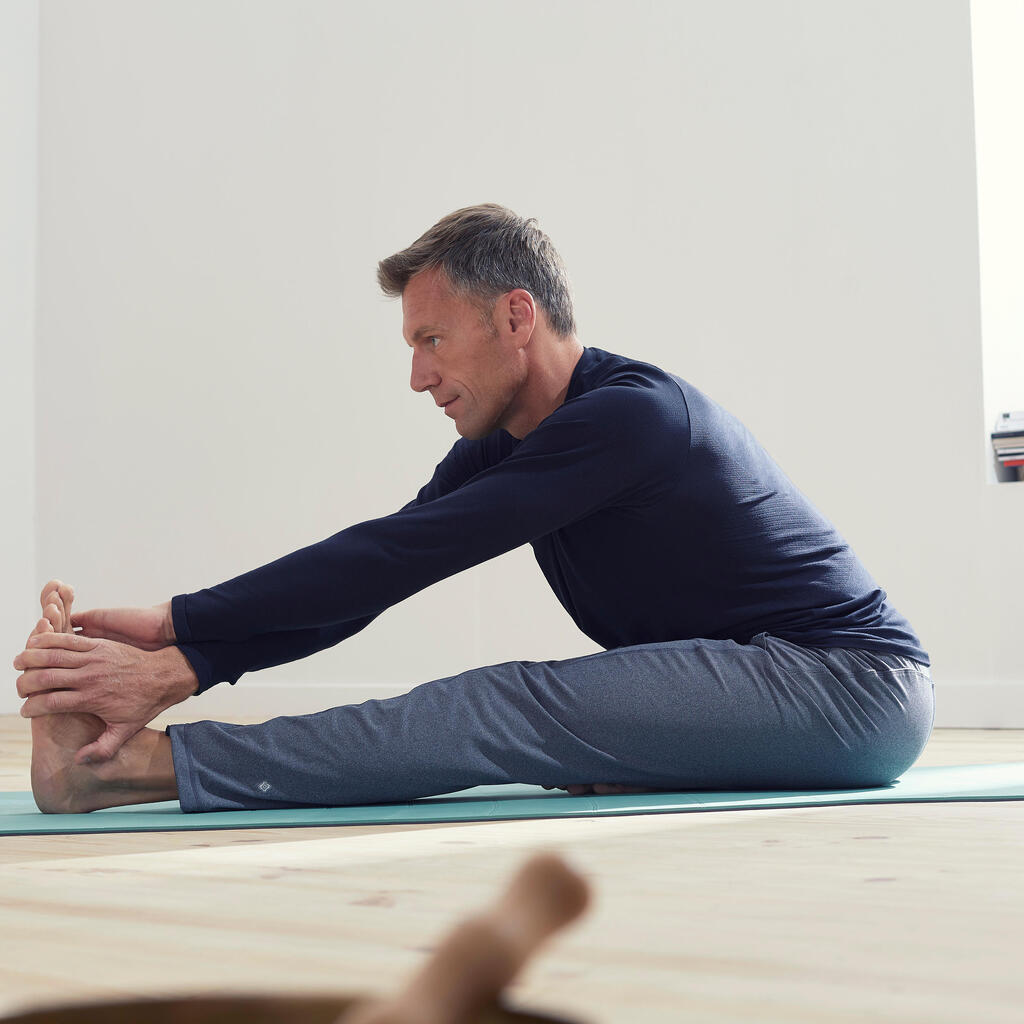 Seamless Long-Sleeved Gentle Yoga T-Shirt - Grey