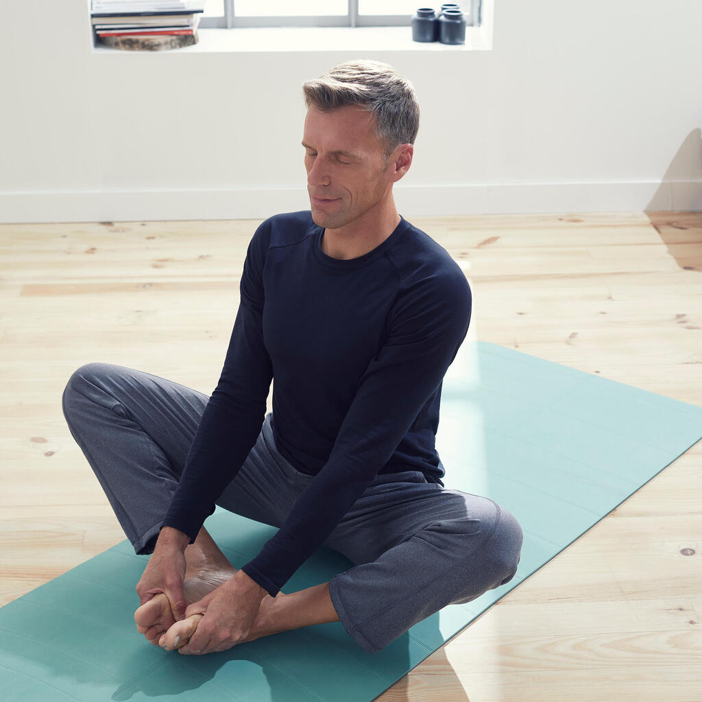 Seamless Long-Sleeved Gentle Yoga T-Shirt - Grey