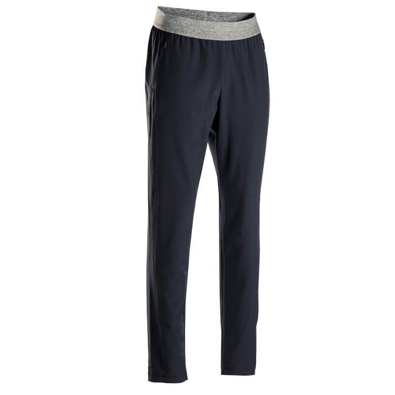 LINNEN BROEK VOOR DYNAMISCHE YOGA HEREN ZWART