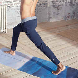 Ανδρικό ελαφρύ παντελόνι για δυναμική yoga - Μαύρο