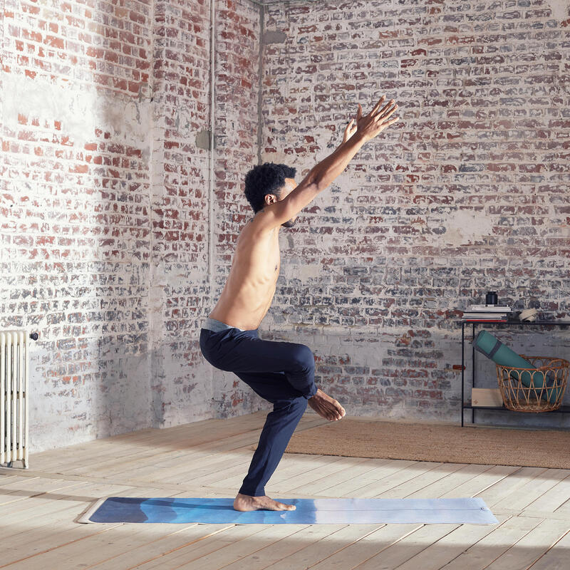 CALÇAS LEVES DE YOGA DINÂMICO HOMEM PRETO