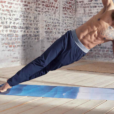 Ανδρικό ελαφρύ παντελόνι για δυναμική yoga - Μαύρο