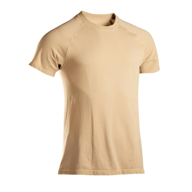 t shirt beige homme