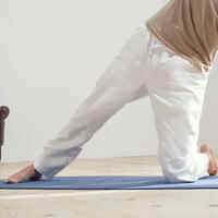 Trainingshose sanftes Yoga Herren weiss