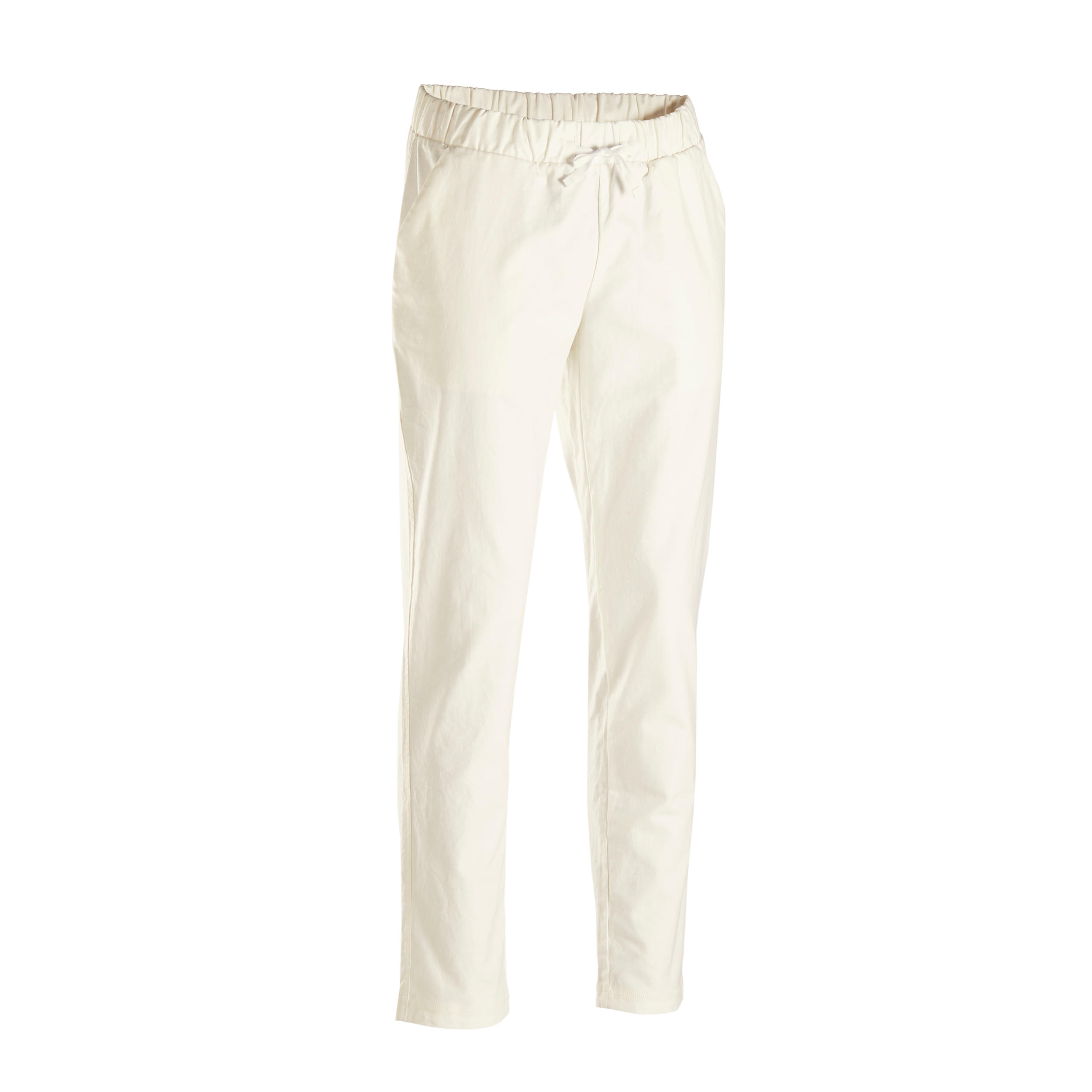 Pantaloni uomo yoga bianchi KIMJALY | DECATHLON