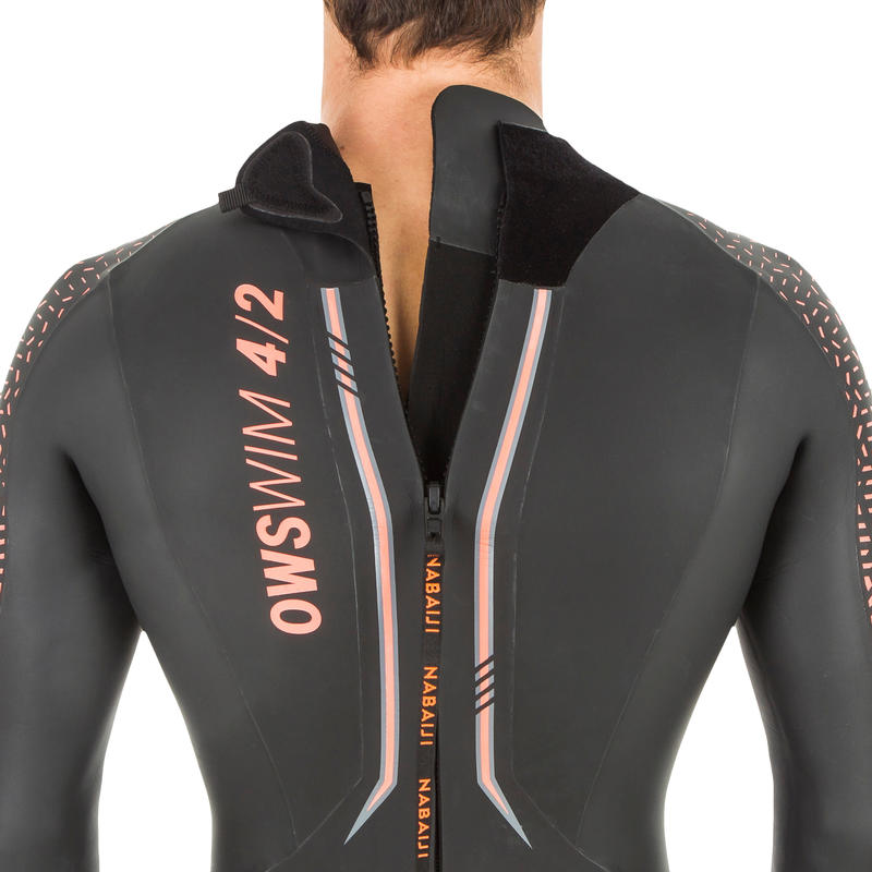 Men's Swimming Cold Water 4/2 mm Neoprene Wetsuit OWS