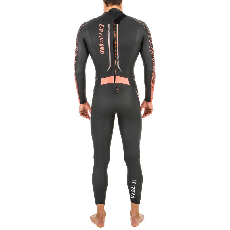 Men's Swimming Cold Water 4/2 mm Neoprene Wetsuit OWS Decathlon