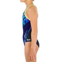 Lexa 900 Girl's Swimsuit - Blue / Lime