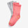 Носки нескользящие 2 пары детские розово-серые Domyos