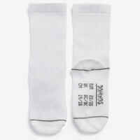 Kids' Basic Mid Socks Twin-Pack - White