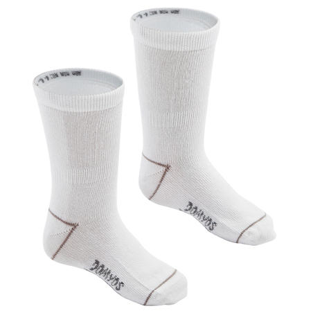 100 Mid Gym Socks Twin-Pack - White